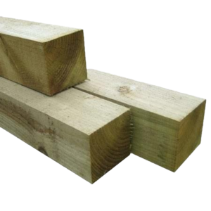 Treated Timber Fence Posts (3'x3') 75mm x 75mm