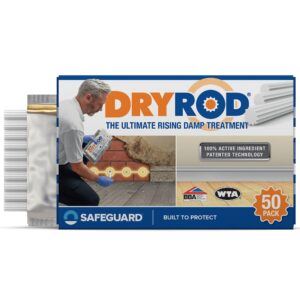 DryRod Damp Proofing Rods Pack of 50 – Professional Rising Damp Treatment