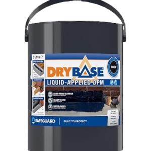 Drybase Black Liquid Damp-Proof Membrane 5 L – Quick-Dry Waterproof Coating