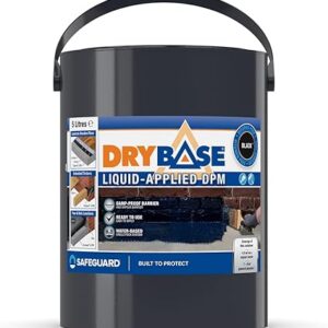 Drybase Black Liquid Damp-Proof Membrane 5 L – Quick-Dry Waterproof Coating