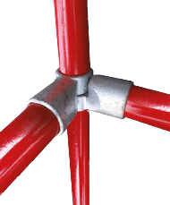148 – SHORT SWIVEL INLINE TEE - for 48.3 mm Scaffold / Galvanised Tube Clamps